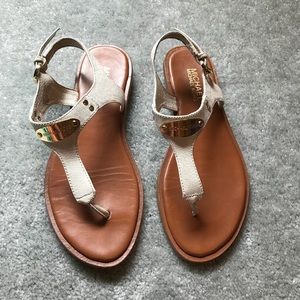 Michael Kors white sandals